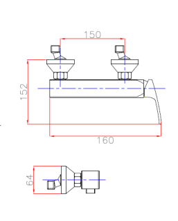 Смеситель для душа однорычажный, золото Cezares LEGEND-DM-03/24